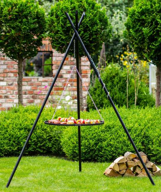 Schwenkgrill „TIPI“ 210 cm - Grillrost aus Rohlstahl Cook King
